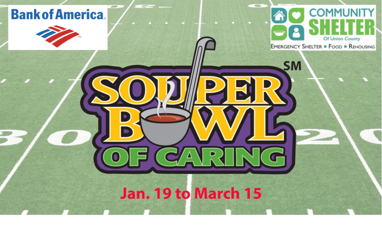 2023 Souper Bowl of Caring to benefit Community Shelter of Union County logo